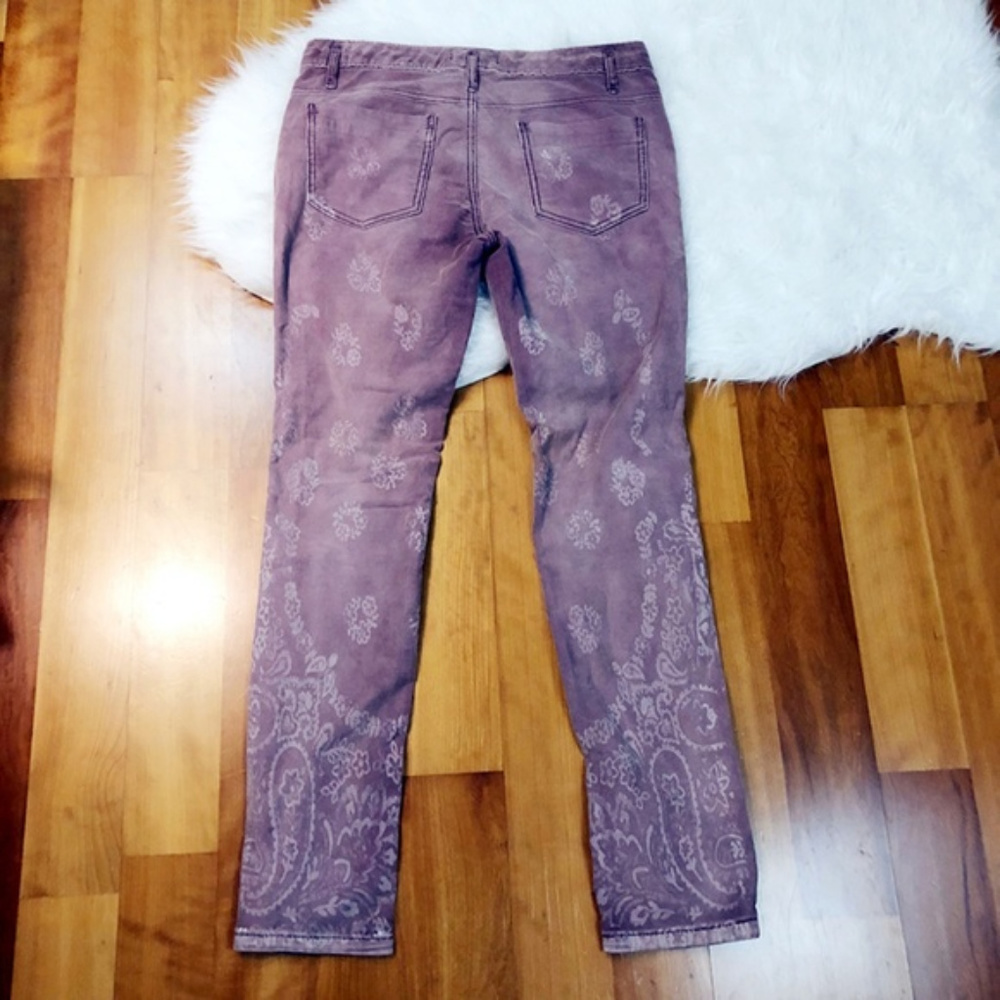 Free People Skinny Paisley Cords + 1FREE ITEM